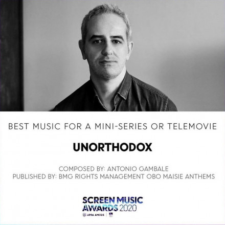 Antonio Gambale - Screen Music Awards